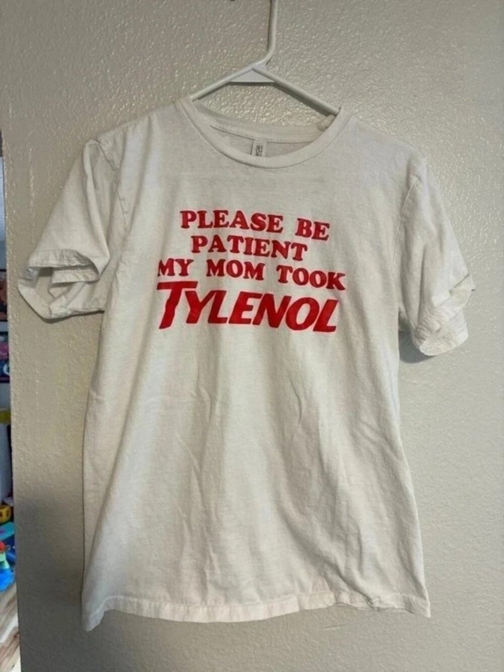 Funny Graphic T-Shirt - Size M - White
